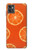 S3946 Motif orange sans couture Etui Coque Housse pour Motorola Moto G32