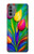 S3926 Peinture à l'huile de tulipe colorée Etui Coque Housse pour Motorola Moto G31