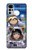 S3915 Costume d'astronaute paresseux pour bébé fille raton laveur Etui Coque Housse pour Motorola Moto G22