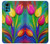 S3926 Peinture à l'huile de tulipe colorée Etui Coque Housse pour Motorola Moto G22