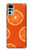S3946 Motif orange sans couture Etui Coque Housse pour Motorola Moto G22