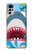 S3947 Caricature d'hélicoptère de requin Etui Coque Housse pour Motorola Moto G22