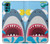 S3947 Caricature d'hélicoptère de requin Etui Coque Housse pour Motorola Moto G22