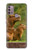 S3917 Cochon d'Inde géant de la famille Capybara Etui Coque Housse pour Motorola Moto G30, G20, G10