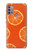 S3946 Motif orange sans couture Etui Coque Housse pour Motorola Moto G30, G20, G10