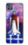 S3913 Navette spatiale nébuleuse colorée Etui Coque Housse pour Motorola Moto G9 Power