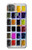 S3956 Graphique de boîte à palette aquarelle Etui Coque Housse pour Motorola Moto G9 Power