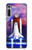 S3913 Navette spatiale nébuleuse colorée Etui Coque Housse pour Motorola Moto G8