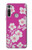 S3924 Fond rose fleur de cerisier Etui Coque Housse pour Motorola Moto G8