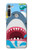 S3947 Caricature d'hélicoptère de requin Etui Coque Housse pour Motorola Moto G8