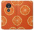 S3946 Motif orange sans couture Etui Coque Housse pour Motorola Moto G7 Play