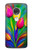 S3926 Peinture à l'huile de tulipe colorée Etui Coque Housse pour Motorola Moto G7, Moto G7 Plus