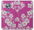 S3924 Fond rose fleur de cerisier Etui Coque Housse pour Motorola Moto X4