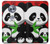 S3929 Panda mignon mangeant du bambou Etui Coque Housse pour Motorola Moto X4
