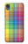 S3942 Tartan à carreaux arc-en-ciel LGBTQ Etui Coque Housse pour Motorola Moto E6, Moto E (6th Gen)