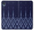 S3950 Motif textile thaïlandais bleu Etui Coque Housse pour Motorola Moto E6, Moto E (6th Gen)