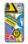 S3960 Collage d'autocollants de signalisation de sécurité Etui Coque Housse pour Motorola Moto E6, Moto E (6th Gen)