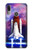 S3913 Navette spatiale nébuleuse colorée Etui Coque Housse pour Motorola Moto E6 Plus, Moto E6s