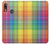 S3942 Tartan à carreaux arc-en-ciel LGBTQ Etui Coque Housse pour Motorola Moto E6 Plus, Moto E6s