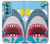 S3947 Caricature d'hélicoptère de requin Etui Coque Housse pour Motorola Edge 30