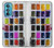S3956 Graphique de boîte à palette aquarelle Etui Coque Housse pour Motorola Edge 30