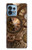 S3927 Boussole Horloge Gage Steampunk Etui Coque Housse pour Motorola Edge+ (2023), X40, X40 Pro, Edge 40 Pro