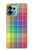 S3942 Tartan à carreaux arc-en-ciel LGBTQ Etui Coque Housse pour Motorola Edge+ (2023), X40, X40 Pro, Edge 40 Pro