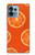 S3946 Motif orange sans couture Etui Coque Housse pour Motorola Edge+ (2023), X40, X40 Pro, Edge 40 Pro