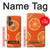 S3946 Motif orange sans couture Etui Coque Housse pour Motorola Edge+