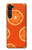 S3946 Motif orange sans couture Etui Coque Housse pour Motorola Edge