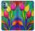 S3926 Peinture à l'huile de tulipe colorée Etui Coque Housse pour Nokia G11, G21