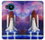 S3913 Navette spatiale nébuleuse colorée Etui Coque Housse pour Nokia 8.3 5G