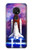 S3913 Navette spatiale nébuleuse colorée Etui Coque Housse pour Nokia 7.2