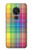 S3942 Tartan à carreaux arc-en-ciel LGBTQ Etui Coque Housse pour Nokia 7.2
