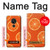 S3946 Motif orange sans couture Etui Coque Housse pour Nokia 7.2