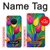 S3926 Peinture à l'huile de tulipe colorée Etui Coque Housse pour Nokia X20