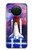 S3913 Navette spatiale nébuleuse colorée Etui Coque Housse pour Nokia X10