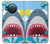 S3947 Caricature d'hélicoptère de requin Etui Coque Housse pour Nokia X10