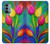 S3926 Peinture à l'huile de tulipe colorée Etui Coque Housse pour OnePlus Nord N200 5G