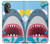 S3947 Caricature d'hélicoptère de requin Etui Coque Housse pour OnePlus Nord N20 5G