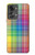 S3942 Tartan à carreaux arc-en-ciel LGBTQ Etui Coque Housse pour OnePlus Nord 2T