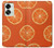 S3946 Motif orange sans couture Etui Coque Housse pour OnePlus Nord 2T