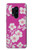 S3924 Fond rose fleur de cerisier Etui Coque Housse pour OnePlus 8 Pro