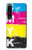 S3930 Clé jaune cyan magenta Etui Coque Housse pour Sony Xperia 1 IV