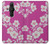 S3924 Fond rose fleur de cerisier Etui Coque Housse pour Sony Xperia Pro-I