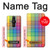 S3942 Tartan à carreaux arc-en-ciel LGBTQ Etui Coque Housse pour Sony Xperia Pro-I