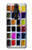 S3956 Graphique de boîte à palette aquarelle Etui Coque Housse pour Sony Xperia Pro-I