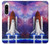 S3913 Navette spatiale nébuleuse colorée Etui Coque Housse pour Sony Xperia 5 IV