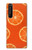 S3946 Motif orange sans couture Etui Coque Housse pour Sony Xperia 1 III