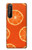 S3946 Motif orange sans couture Etui Coque Housse pour Sony Xperia 1 II